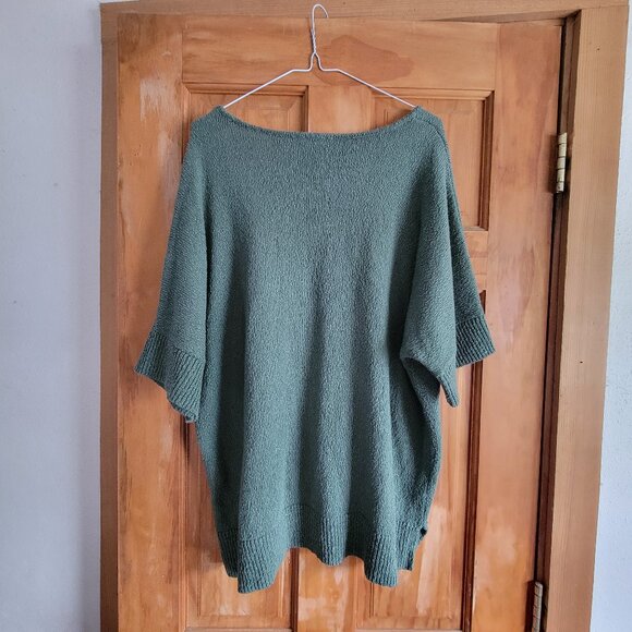 Two Coldwater Creek Women's Cotton Slub Scoop Neck Sweaters, Size XL (qty:2) - Picture 3 of 8